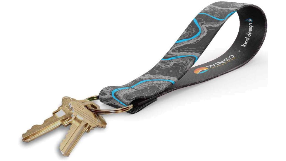 Wingo Outdoors Key Fob - Kind Design, Kennebec River, 5 inch length, W-KEY-406-5IN