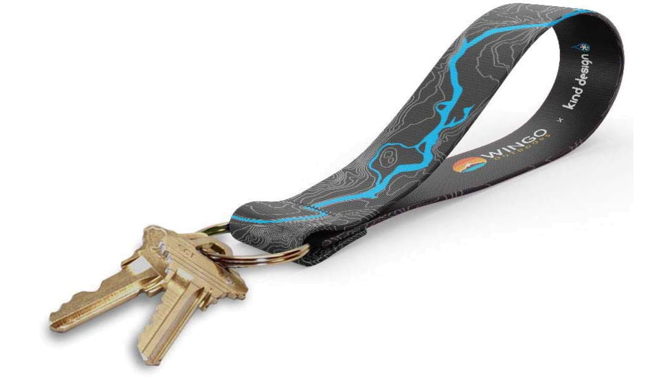 Wingo Outdoors Key Fob - Kind Design, Yellowstone River, 5 inch length, W-KEY-402-5IN