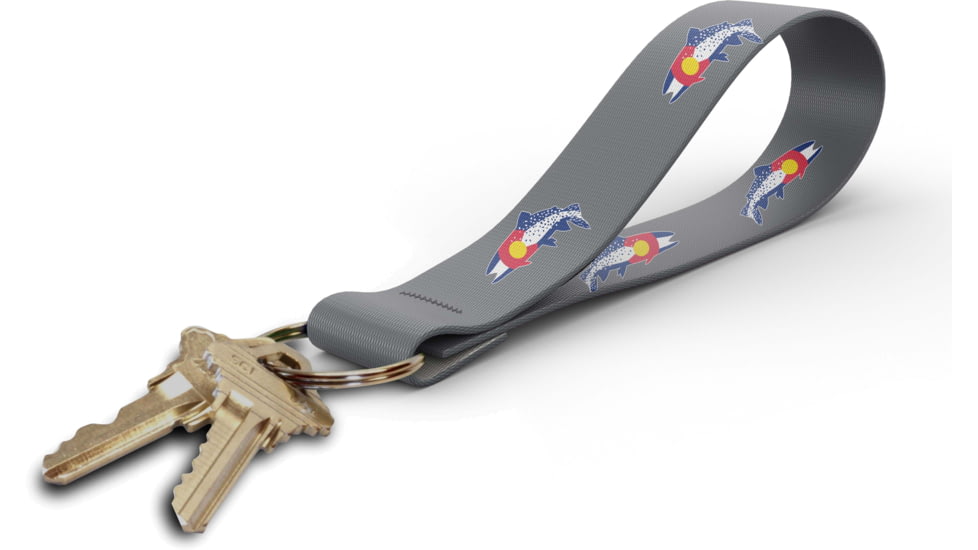 Wingo Outdoors Key Fob - RepYourWater, Colorado Clarkii, 5 inch length, W-KEY-521-5IN