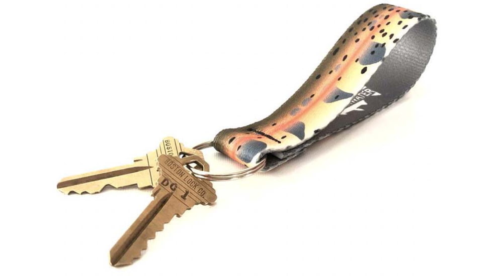 Wingo Outdoors Key Fob - RepYourWater, Cutthroat Trout, 5 inch length, W-KEY-506-5IN