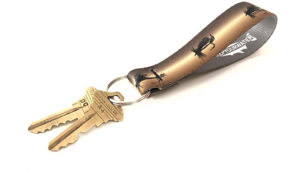 Wingo Outdoors Key Fob - RepYourWater, Dry Or Die, 5 inch length, W-KEY-507-5IN