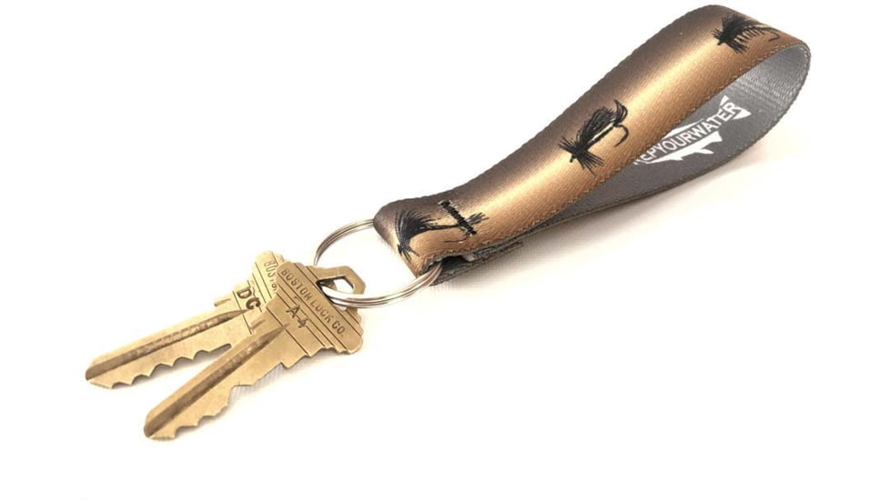 Wingo Outdoors Key Fob - RepYourWater, Dry Or Die, 5 inch length, W-KEY-523-5IN