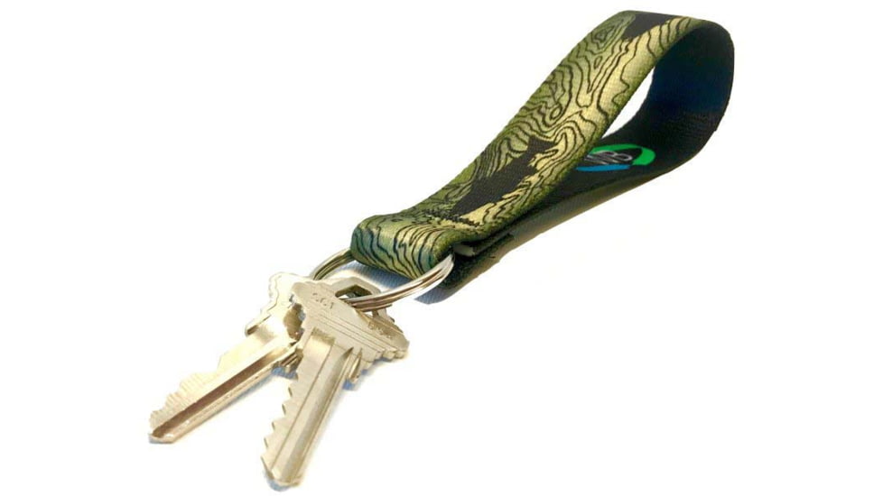 Wingo Outdoors Key Fob - RepYourWater, Topo Trout, 5 inch length, W-KEY-513-5IN