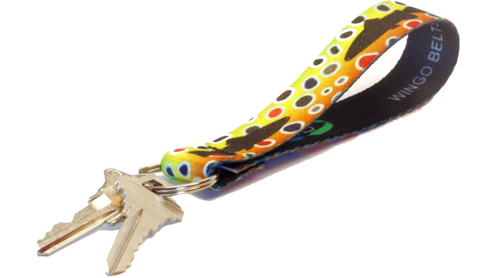 Wingo Outdoors Key Fob, 5in Length, 1in Ring, Yellowstone, W-KEY-117-5IN