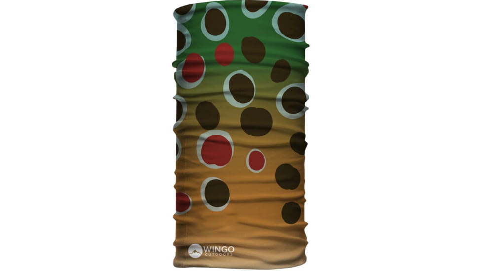 Wingo Outdoors Neck Gaiter, Brown Trout, One Size, W-GAI-123-OS