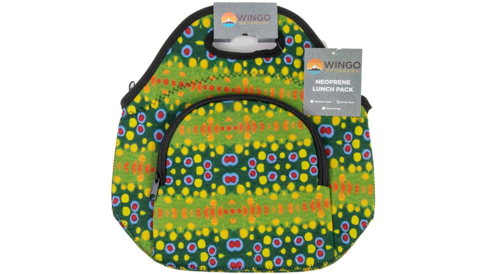 Wingo Outdoors Neoprene Lunch Pack, Brook Trout, 12 x 12 x 6 inches, W-NLP-103-OS