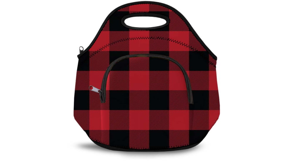 Wingo Outdoors Neoprene Lunch Pack, Buffalo Check Red, W-NLP-138-OS