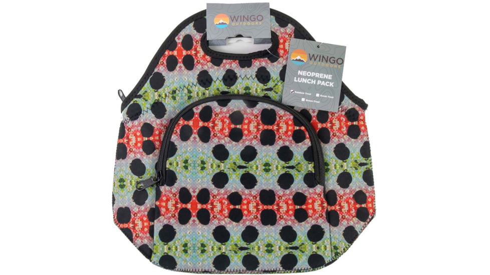 Wingo Outdoors Neoprene Lunch Pack, Rainbow Trout, 12 x 12 x 6 inches, W-NLP-112-OS