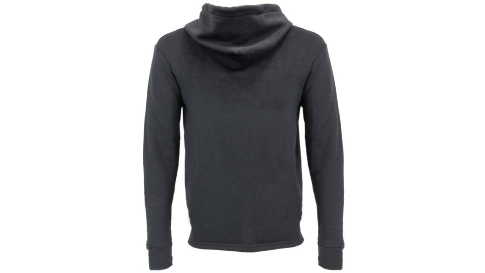 Wingo Outdoors Retro Hoodie - Mens, Black w/ Retro Logo, Medium, W-APP-RLH-BM