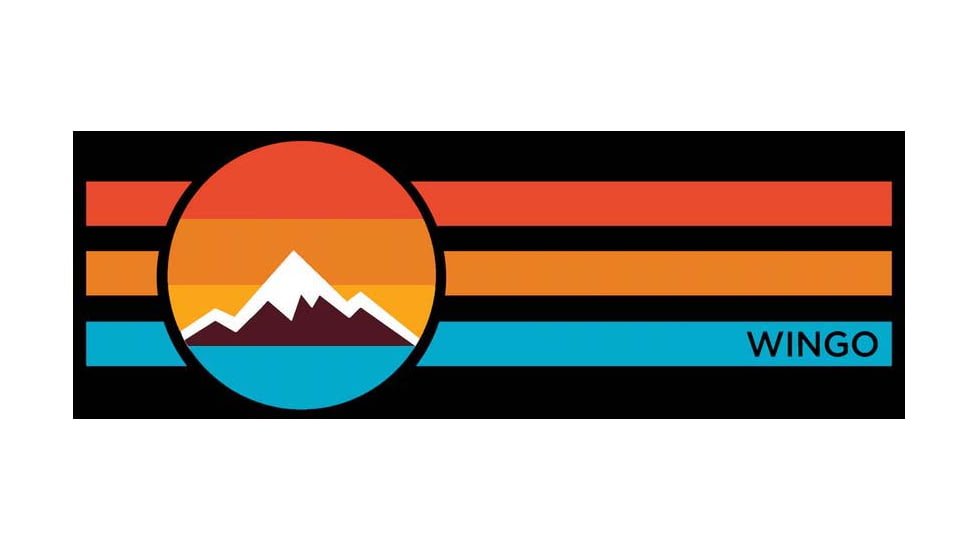 Wingo Outdoors Retro Hoodie - Mens, Black w/ Retro Logo, Medium, W-APP-RLH-BM