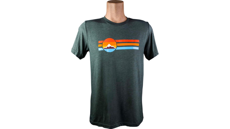 Wingo Outdoors Retro T-Shirt - Men's, Green/Retro, 2XL, W-APP-RLT-G2X