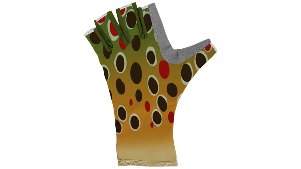 Wingo Outdoors Sun Gloves, Brown Trout, Small/Medium, W-CGL-123-SMD