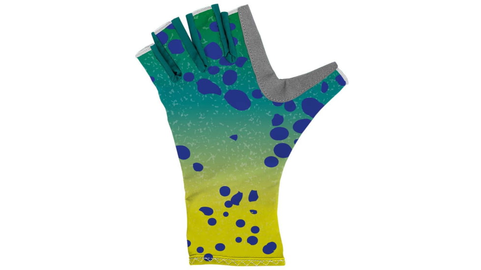 Wingo Outdoors Sun Gloves, Mahi Mahi, Small/Medium, W-CGL-125-SMD