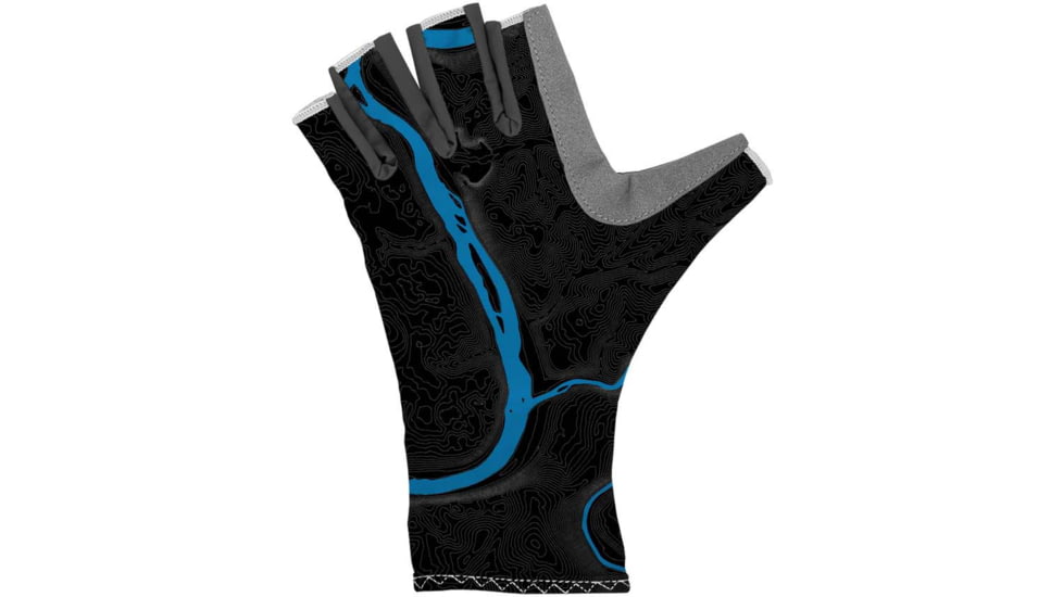 Wingo Outdoors Sun Gloves, River Topo, Small/Medium, W-CGL-409-SMD