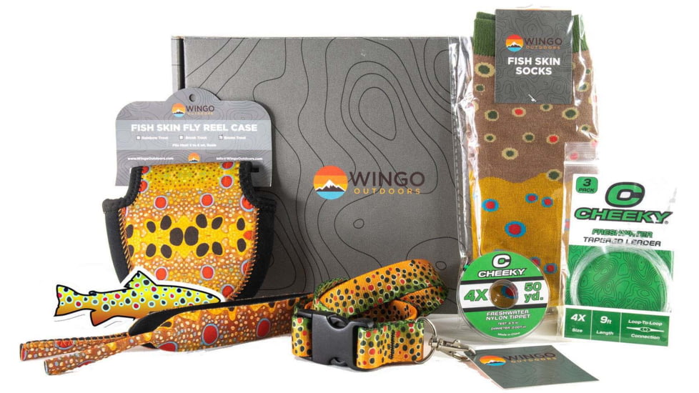 Wingo Outdoors Brook Trout Box, Brown Trout, W-BOX-104-50