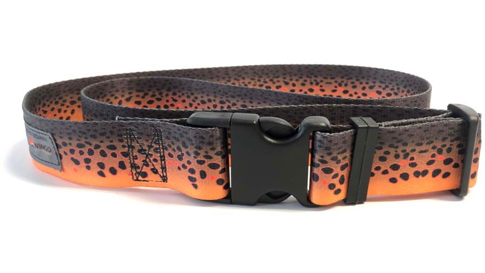 Wingo Outdoors Wading Belt - RepYourWater, Brown Trout, One Size Fits Most, W-WAD-504-OS