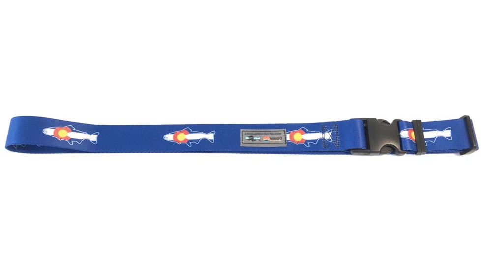 Wingo Outdoors Wading Belt - RepYourWater, CO Flag Trout, One Size Fits Most, W-WAD-505-OS