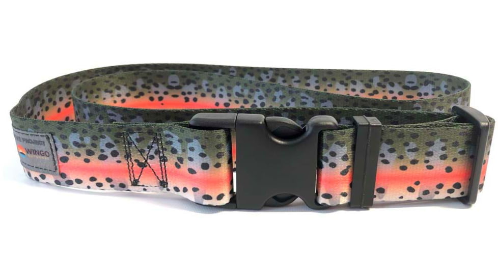 Wingo Outdoors Wading Belt - RepYourWater, Rainbow Trout, One Size Fits Most, W-WAD-509-OS