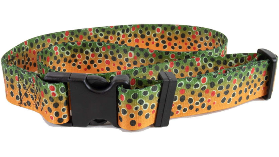 Wingo Outdoors Wading Belt w/Zero-Slip Buckle, Brown Trout, One Size, W-WAD-123-OS