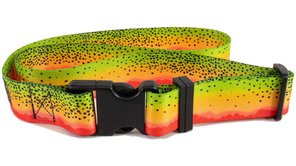Wingo Outdoors Wading Belt w/Zero-Slip Buckle, Cutthroat Trout, One Size, W-WAD-130-OS