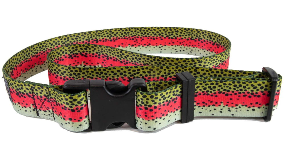 Wingo Outdoors Wading Belt w/Zero-Slip Buckle, Rainbow Trout, One Size, W-WAD-124-OS