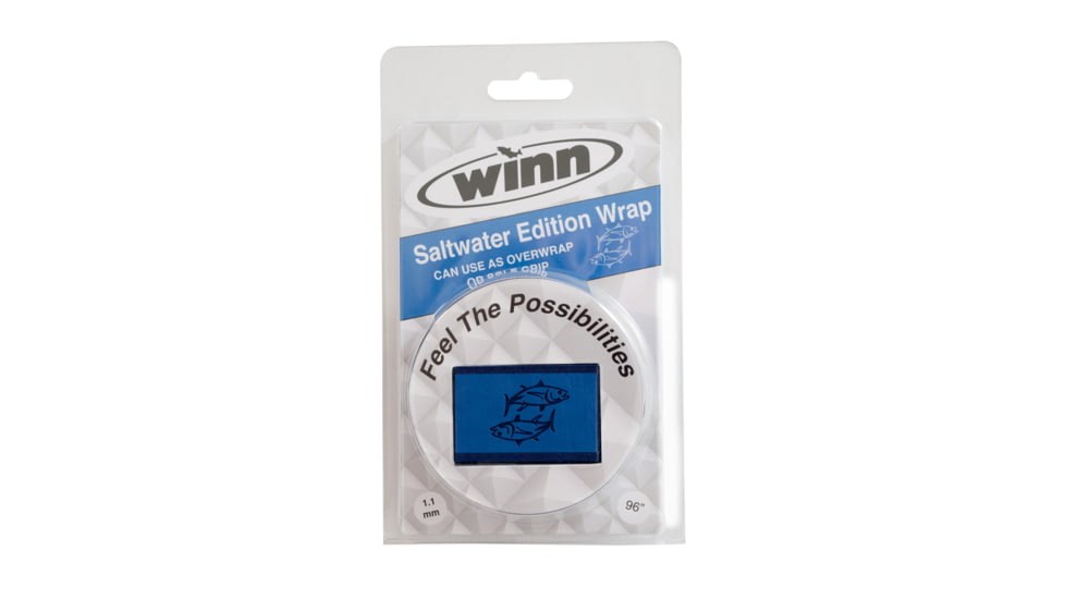 Winn Grips Superior Rod Grip Overwrap, Tuna, 96in L, Blue All-Weather-Durable WD Polymer Material, OWT11-BL