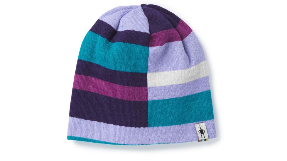 Smartwool Wintersport Stripe Hat-Youth Unisex, Purple Mist H, Medium, SW010440A17-SM
