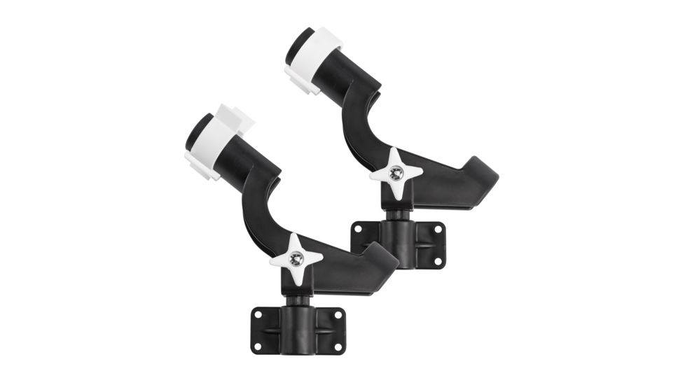 Wise 2 Rod Holder w 2 Side Mounts, Black, Small, 6039