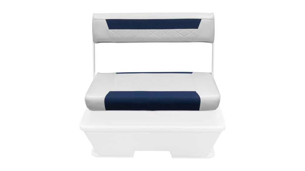 Wise 70 Qt/62 Qt Swingback Cooler Back Rest/Seat Cushion Set, Brite White/Mariner Blue, Medium, 8WD156-BS-1904