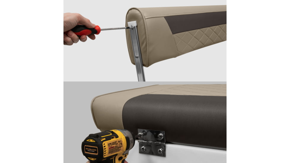 Wise 70 Qt/62 Qt Swingback Cooler Back Rest/Seat Cushion Set, Neutral/Meteor, Medium, 8WD156-BS-1900