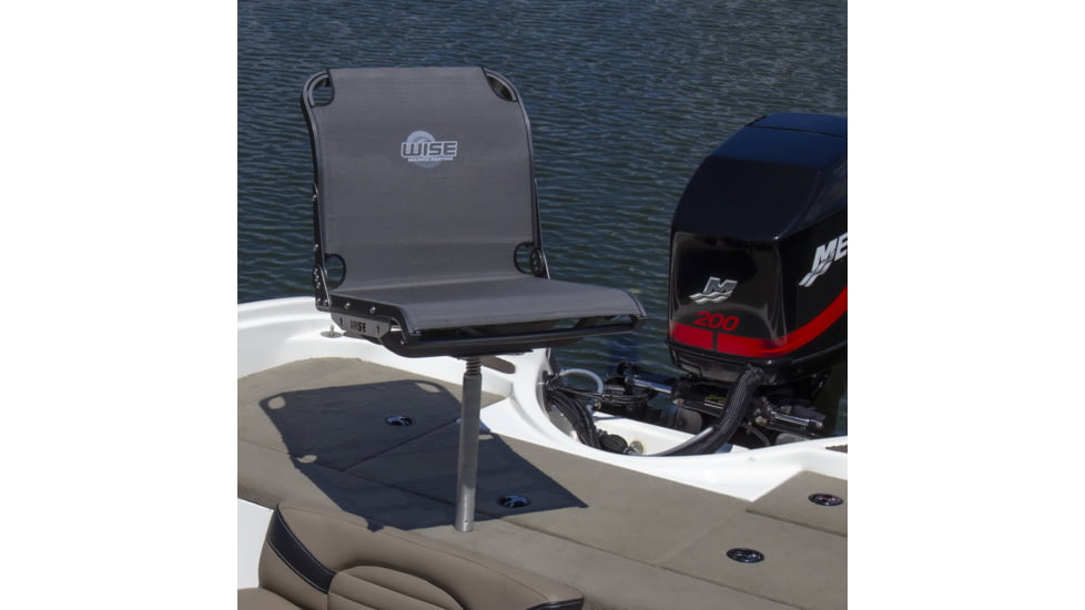 Wise Aero X Mesh Mid Back Boat Seat, Carbon, 3374-1800