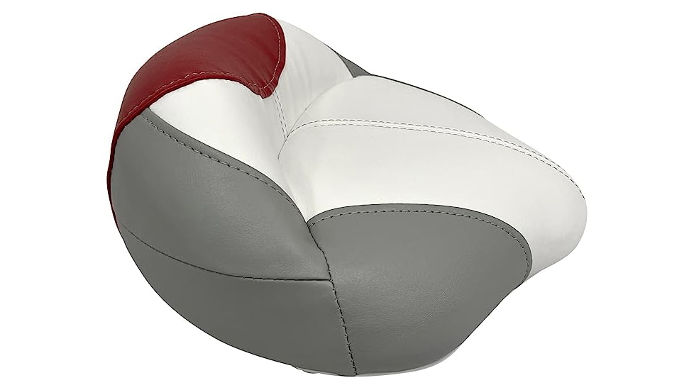 Wise Baja Series Casting Seat, Brite White / Dark Red / Grey, Small, 1466-1774