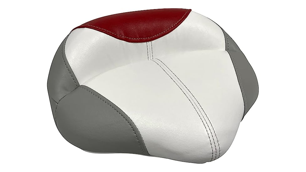 Wise Baja Series Casting Seat, Brite White/Dark Red/Grey, Small, 1466-1774