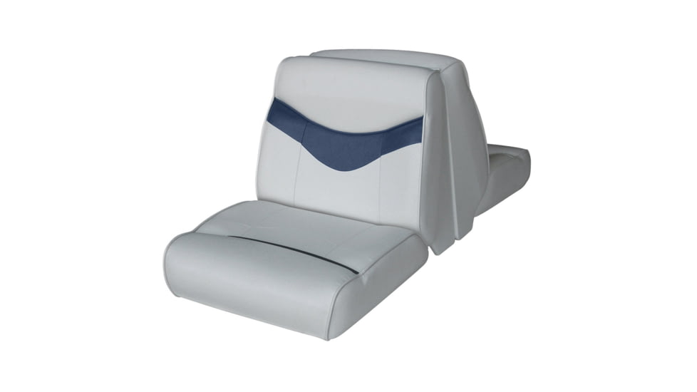 Wise Bayliner Capri Lounge Seat Cushion Set, Marble/ Round Midnite, Large, 8WD1173-0034