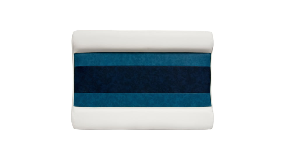 Wise Deluxe Pontoon Flip-Flop Seat, White/Navy/Blue, Large, 8WD125FF-1008