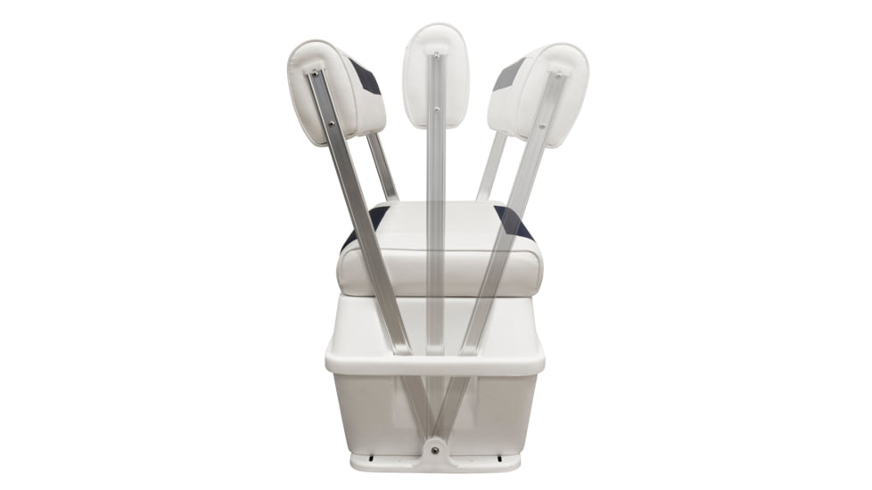 Wise DLX Pontoon 70 Qt Swingback Cooler, Brite White/Mariner Blue, Large, DLX156-1904
