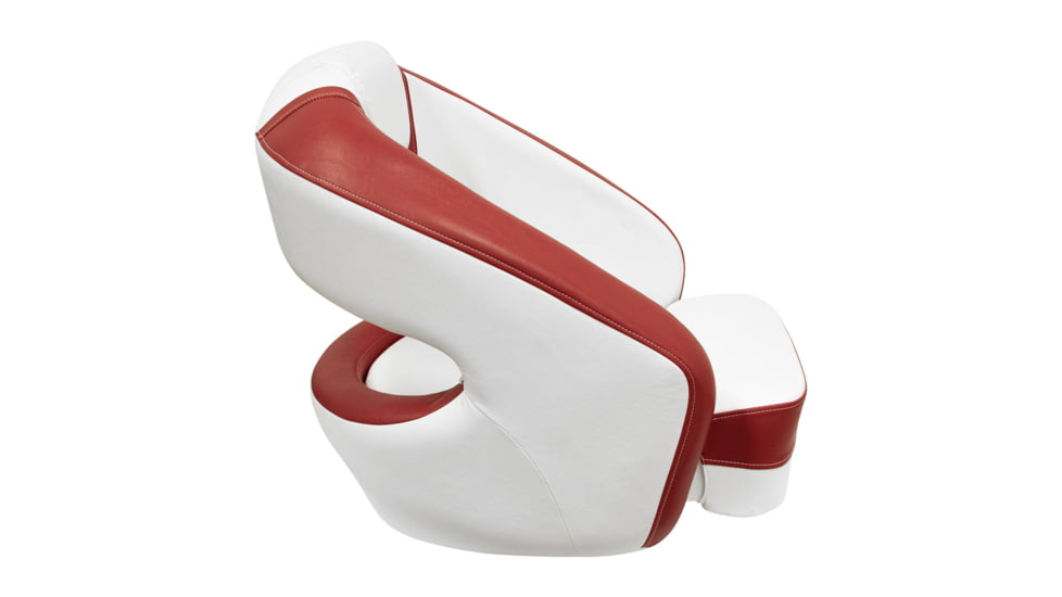 Wise Hurley Le Bucket Seat, Brite White / Dark Red, Large, 3335-0032