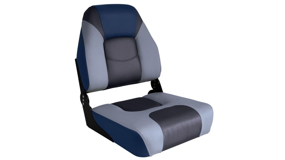 Wise Husky Pro High Back Boat Seat, Midnight Navy/Marble/Reef Stone, Medium, 3058-1903