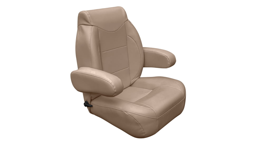 Wise Pontoon Reclining Helm Seat, Mocha Java, 3126-1725