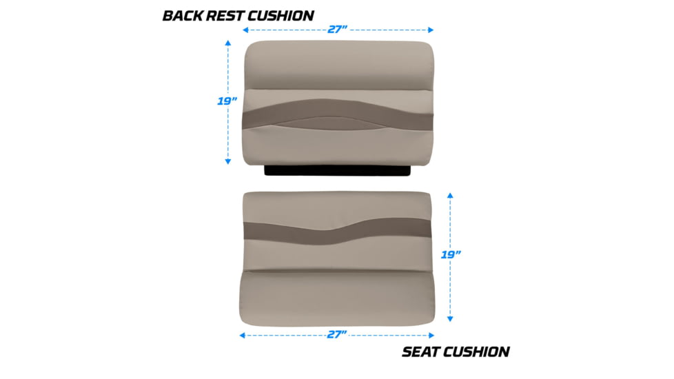 Wise Premier Pontoon 27in Bench, Mocha Java/Cafe/Mushroom, Large, BM1143-1749