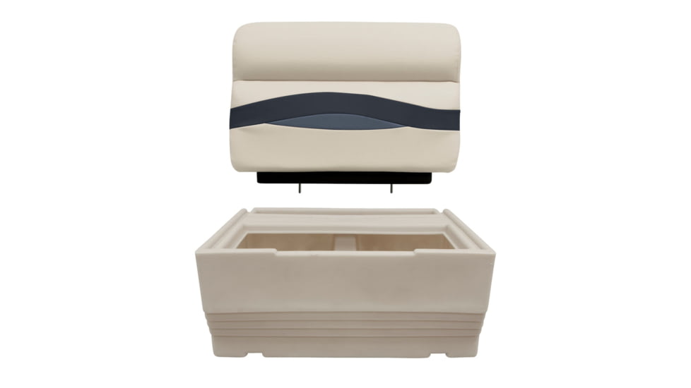 Wise Premier Pontoon 27in Bench, Platinum/Mocha Java/Khaki, Large, BM1143-1066