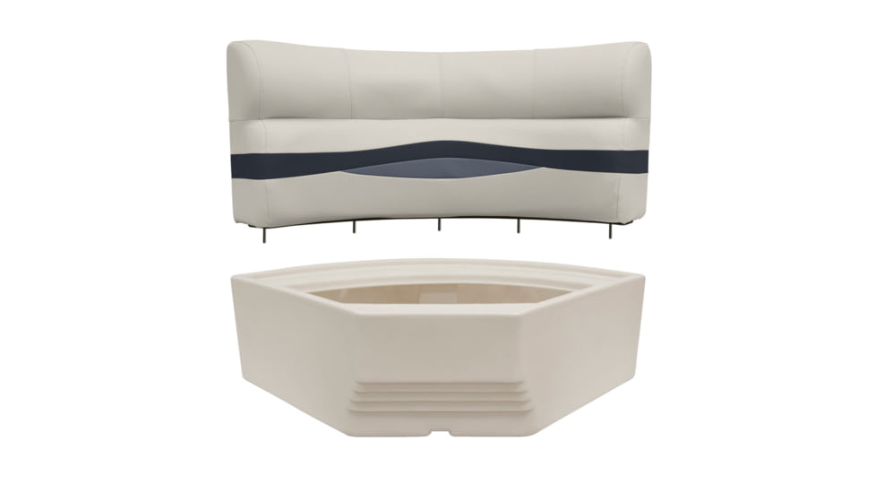 Wise Premier Pontoon 32in Bow Radius Corner, Platinum/Mocha Java/Khaki, Large, BM11002-1066
