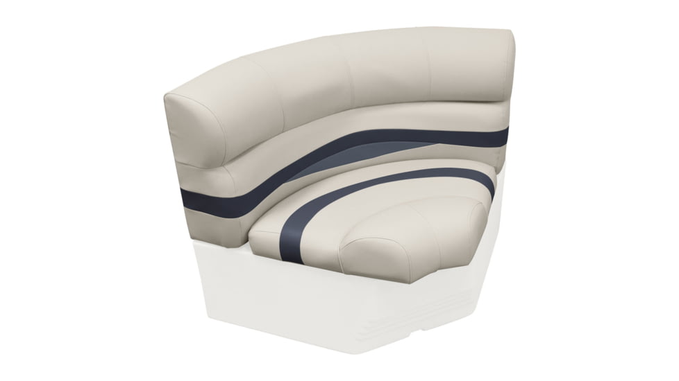Wise Premier Pontoon 32in Bow Radius Corner, Platinum/Mocha Java/Khaki, Large, BM11002-1066