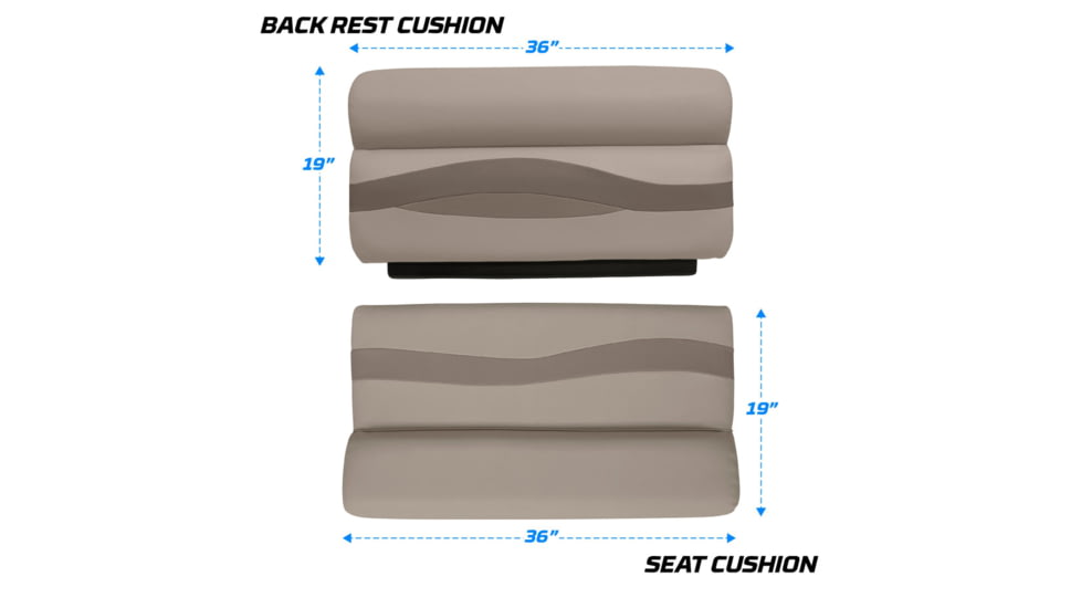 Wise Premier Pontoon 36in Bench, Mocha Java/Cafe/Mushroom, Large, BM1144-1749