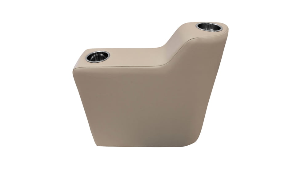 Wise Premier Pontoon 7in Left Radius Arm Rest, Mocha Java, Medium, 3009-1725