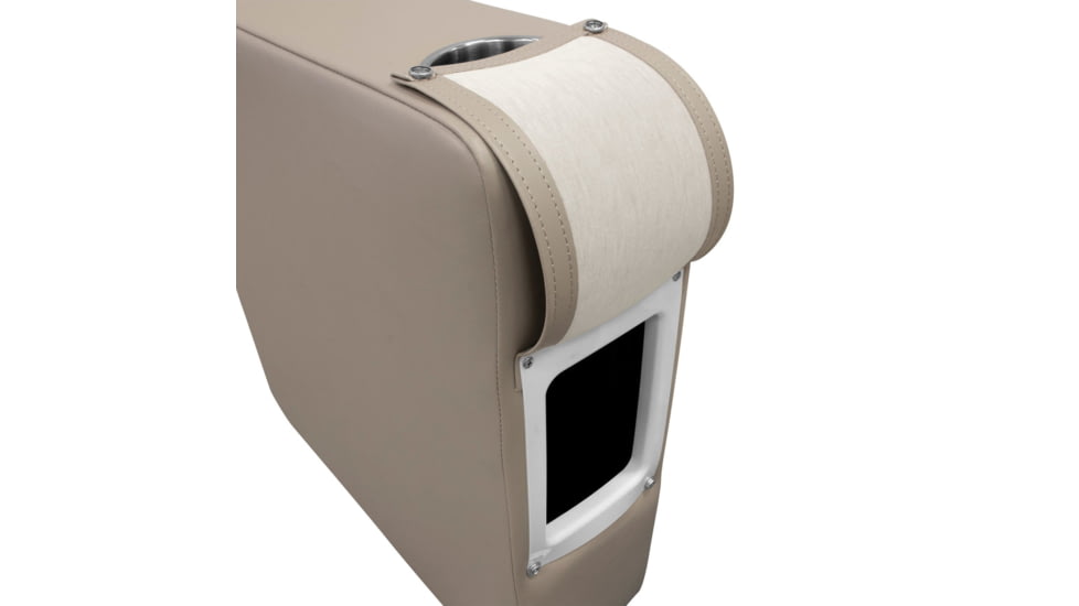 Wise Premier Pontoon 7in Left Radius Arm Rest, Mocha Java, Medium, 3009-1725