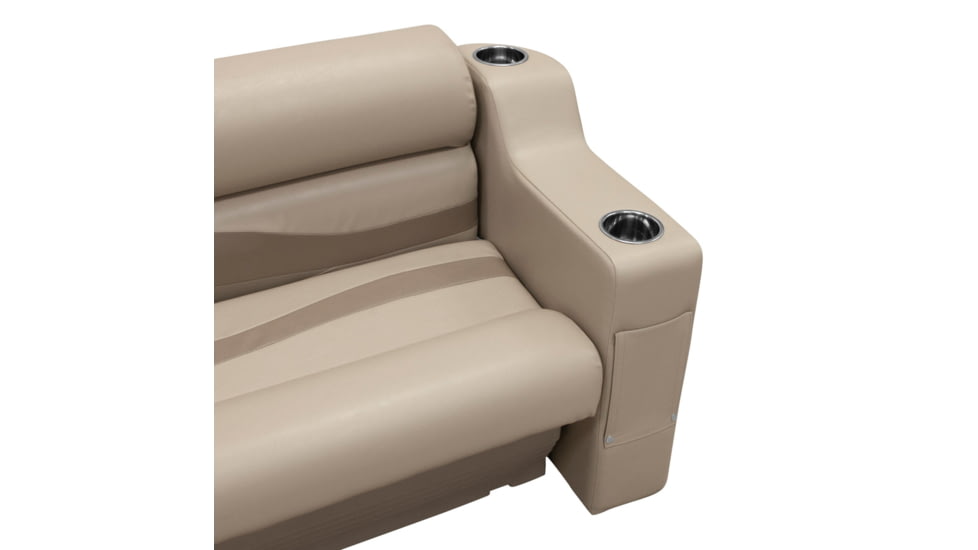 Wise Premier Pontoon 7in Left Radius Arm Rest, Mocha Java, Medium, 3009-1725