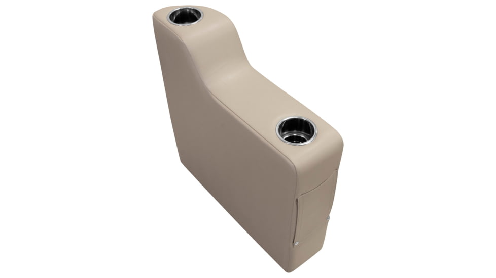 Wise Premier Pontoon 7in Left Radius Arm Rest, Mocha Java, Medium, 3009-1725