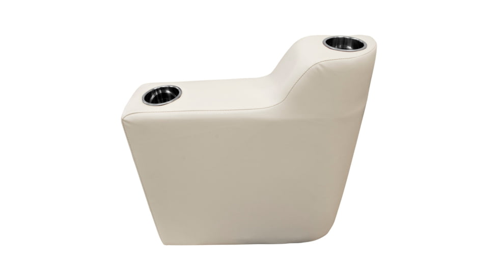 Wise Premier Pontoon 7in Left Radius Arm Rest, Stone, Medium, 3009-804