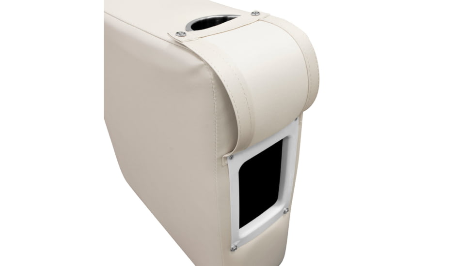 Wise Premier Pontoon 7in Left Radius Arm Rest, Stone, Medium, 3009-804